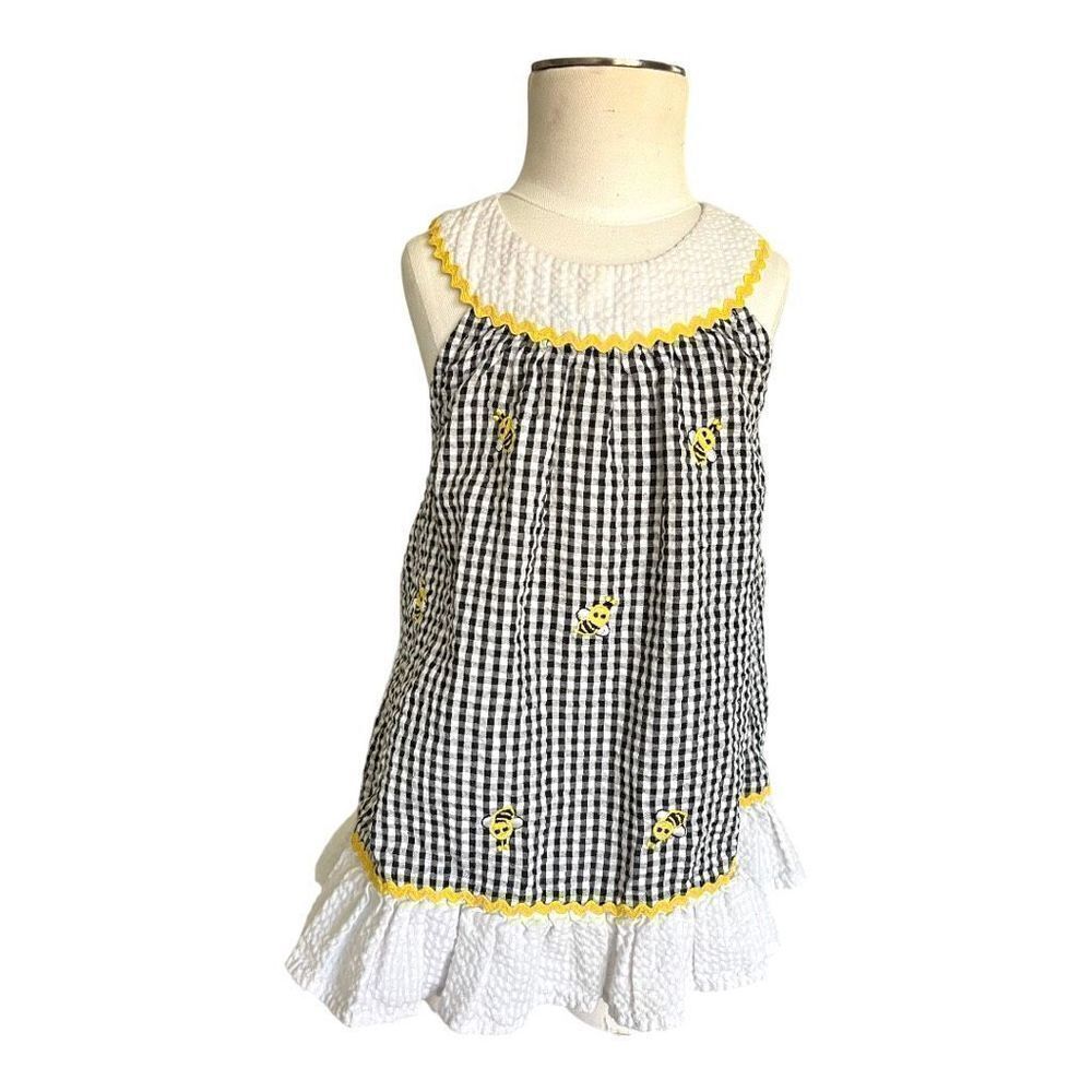 Baby Girls Emily Rose Bee Embroidered Sleeveless Summer Dress - Sz 12 mo